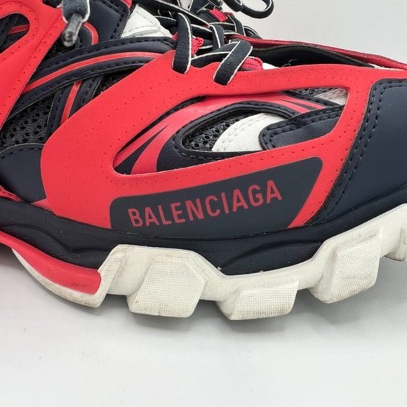 $1350 Men's Balenciaga LED Track Sneakers Blue Red Sz EU 41 US / 8 - Picture 7 of 11